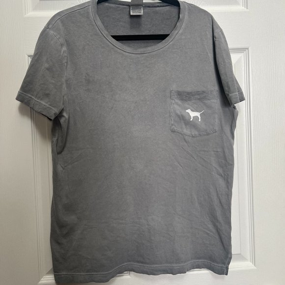 Victoria's Secret PINK Oversized Short Sleeve Campus Tee - Picture 1 of 6